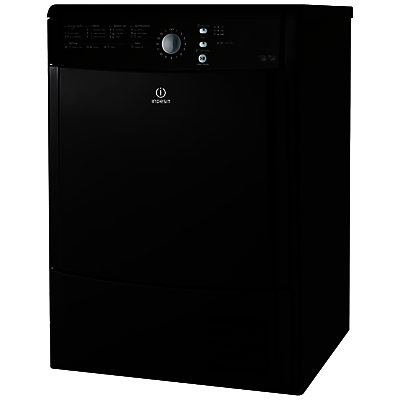 Indesit IDCL85BHK Condenser Tumble Dryer, 8kg Load, B Energy Rating, Black Indesit IDCL85BHK Condenser Tumble Dryer, 8kg Load, B Energy Rating, Black